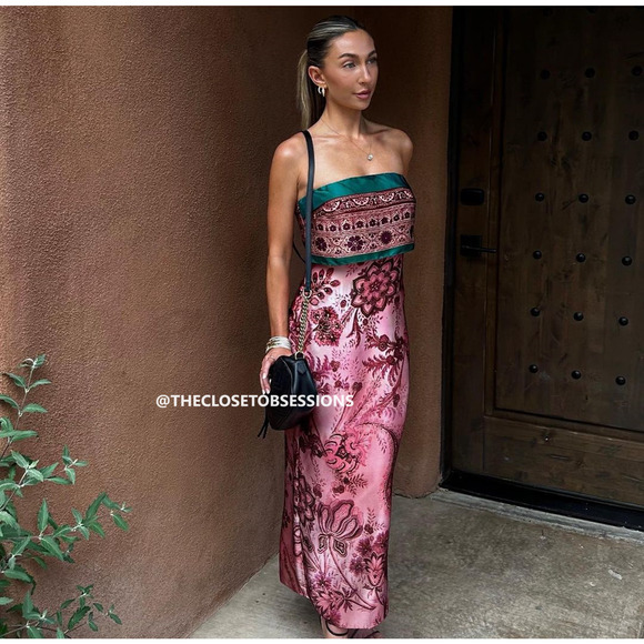 ZARA BLOGGER FAVE!!! Strapless Midi Dress NWT LAST ONE!!! - Picture 9 of 16